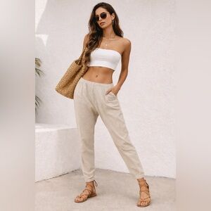 Golden by tna linen drop crotch slouchy pants
